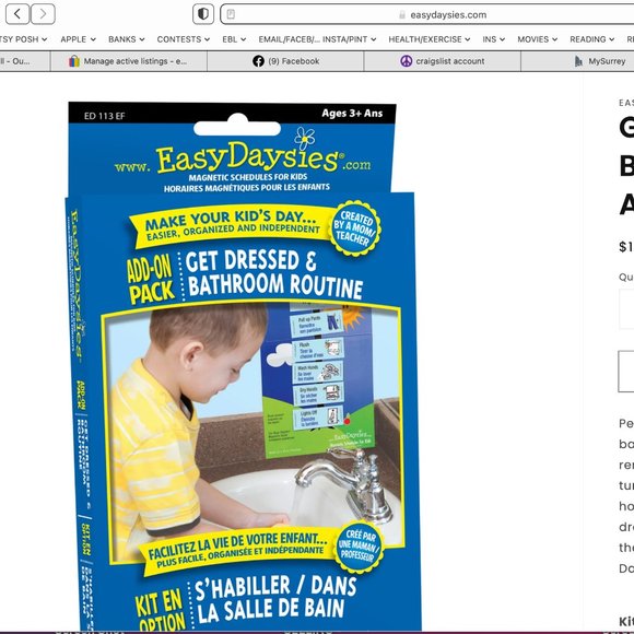 EASY DAYSIES Add On Pack Magnets Get Dressed - Picture 3 of 7